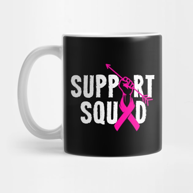 Support Squad Breast Cancer Awareness Pink Ribbon by ArtedPool